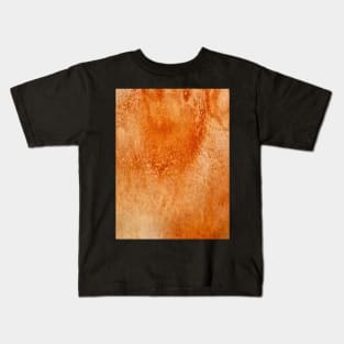 Orange watercolor gradient  design Kids T-Shirt